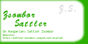 zsombor sattler business card